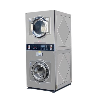 品質  Double Commercial Washing Machines And Industrial Coin Washing And Drying Machine Dryers 910*1000*2000mm 工場